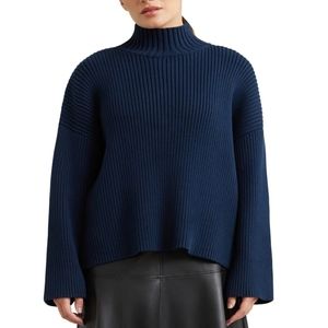 Modern Citizen Kadeen Ribbed Turtleneck Sweater Women's Large XL NWOT $138